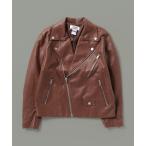 ショッピング革 革ジャン ライダース 2-9E69 ダブル ライダース ジャケット フェイクレザー ブルゾン「CALIFORNIA OUTFITTERS(カリフォルニ