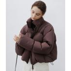 ダウンコート ダウンジャケット 「tageechita」クロップド丈フェザーダウン レディース