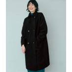 コート ピーコート レディース ＩＥＤＩＴ　スライバーニット素材で軽くて暖か　ゆるっと着こなす新鮮ロング丈Ｐコート「ブラック」