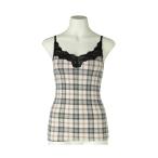 キャミソール キッドブルー -起毛タータンチェック -カップ付キャミソール -KIVB172 -kidblue