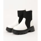 ブーツ 「BeF/ビーエフ」伸縮ニットミドルブーツ レディース