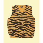 ショッピングstussy メンズ ベスト STUSSY/ステューシー Tiger Printed Sweater Vest ベスト
