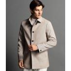 ステンカラーコート コート ツイードライクヘリンボン バルカラーコート メンズ