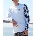 ショッピングvolcom ラッシュガード メンズ VOLCOM/ボルコム ラッシュガード Tシャツ 長袖 ロンT 水着 UVケア バックプリント A9312404