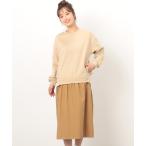 ワンピース 裏起毛ドッキング　ワンピース