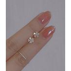 ピアス YU-KA:CZ フラワーモチーフピアス レディース