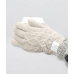 ショッピング手袋 手袋 レディース ケーブル編みニット 5本指 グローブ