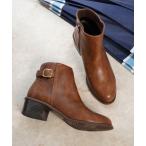 長靴 レインブーツ ベルトデザイン ベーシック ショートブーツ レディース