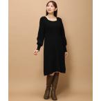 ワンピース 2023秋冬新作バックリボンニットミニワンピース/MM337425