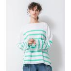 ショッピングジョンブル tシャツ ワイドバスクボーダーTシャツ レディース