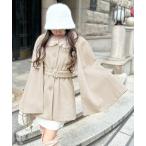 コート アウター フェイクファー付きケープコート/23575 レディース