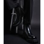 ブーツ high sole ring leather side gore boots/ハイソールリングレザーサイドゴアブーツ