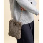 ショルダーバッグ バッグ パール調チェーンエコファーミニショルダー レディース