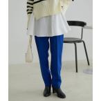 スラックス パンツ 「洗える・防シワ」美HIT裏起毛テーパードパンツ レディース