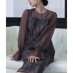 ショッピング成人式 ドレス ボリュームスリーブレースロングワンピース