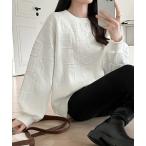 トレーナー スウェット 秋冬大活躍！ エンボスロゴトレーナー レディース