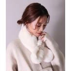  muffler палантин (CR)[ eko мех ] акцент жемчуг пелерина женский 