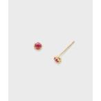 ピアス K10ルビーピアス レディース