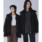 ムートンジャケット ムートンコート WEGO/フェイクムートンフライトジャケット メンズ レディース