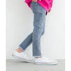 パンツ デニム ジーンズ キッズ デニム裾カットオフスキニーパンツ キッズ