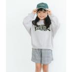 スウェット キッズ 親子お揃いヘビーウェイト裏起毛プリントスウェット キッズ