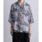 ショッピングSHIRTS シャツ ブラウス メンズ Various dolman shirts -sheer print- / バリアスドルマンシャツ -シアープリント-