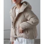 ショッピングローズ ブルゾン アウター 中綿ショートフードブルゾン レディース