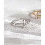 指輪 リング ビジューピンキーリング レディース