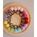 ショッピングヘアゴム ヘアゴム 「 Bambin / ボンバン 」 ポンポン ニット ヘアゴム