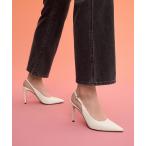 パンプス スティレットヒール スリングバックパンプス