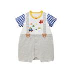ベビー服 ロンパース サスペンダー風ショートオール