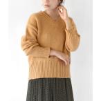 ニット セーター リブ Vネックニット レディース