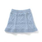 スカート 「マシンウォッシャブル」インパンツ付きフリルハートニットスカート キッズ 子供服 女の子