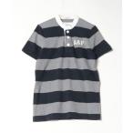 ショッピングAbercrombie メンズ 「Abercrombie&Fitch」 ボーダー柄半袖Tシャツ 1 グレー
