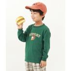 tシャツ デビラボ プリント袖リブ 長袖Tシャツ キッズ 子供服 男の子 女の子