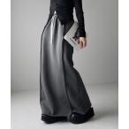 ショッピングスカート スカート 「 裏起毛 」バックスリット切替スウェットロングスカート