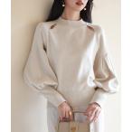 ニット セーター ふんわりスリープニットプルオーバー レディース