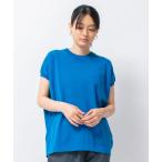 ニット セーター ドライコットンフレンチスリーブニットTシャツ レディース