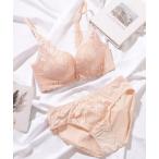 ブラジャー ショーツセット 花柄レース2WAYフロントホックブラ＆ショーツセット