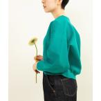 カーディガン AMOSSAミラノリブパフスリーブ カーディガン レディース