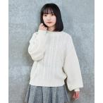 ニット セーター ケーブルニットプルオーバー キッズ 子供服 女の子