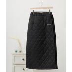 スカート 「CONVERSE/コンバース」ワンポイントロゴ刺繍 サイドラインデザイン キルティング タイトスカート レディース