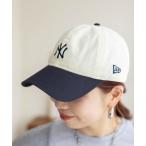 ショッピングコットン 帽子 キャップ レディース 「NEW ERA」ミドルロゴ2トーンキャップ　996180