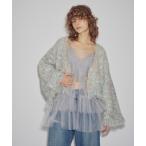 キャミソール チュール前あきティアードキャミソール