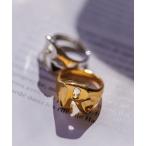 ショッピングイニシャル 指輪 リング 「SYMPATHY OF SOUL／シンパシーオブソウル 」イニシャルリング R ゴールド レディース