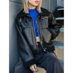 ジャケット ブルゾン ショートフェイクムートンブルゾン レディース