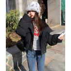  пуховик пуховик [Mayree] воротник боа короткий с хлопком жакет внешний женский 