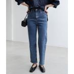 ジーンズ デニム デニムパンツ ストレッチ裏微起毛ストレートデニムパンツ レディース