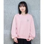 トレーナー  ゆるモチーフロゴ裏起毛スウェット キッズ 子供服 女の子