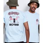 「ROTAR」 半袖Tシャツ MEDIUM ライトブルー メンズ